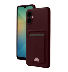 Samsung Galaxy A07 4G Kelvin Kartvizitli Silikon - Bordo