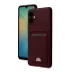 Samsung Galaxy A07 4G Kelvin Kartvizitli Silikon - Bordo