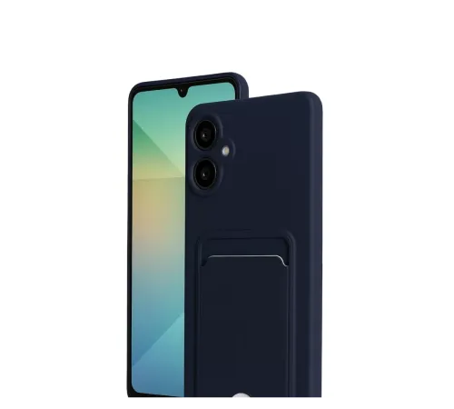 Samsung Galaxy A07 4G Kelvin Kartvizitli Silikon - Lacivert