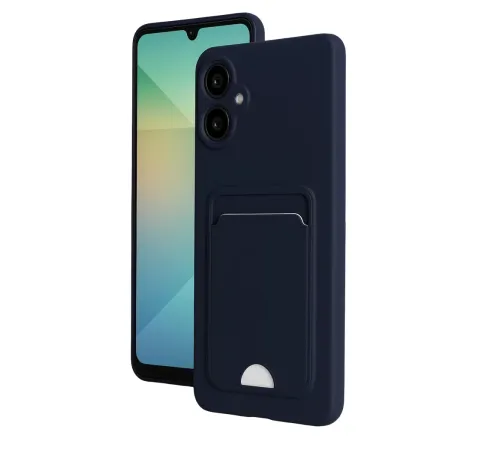 Samsung Galaxy A07 4G Kelvin Kartvizitli Silikon - Lacivert