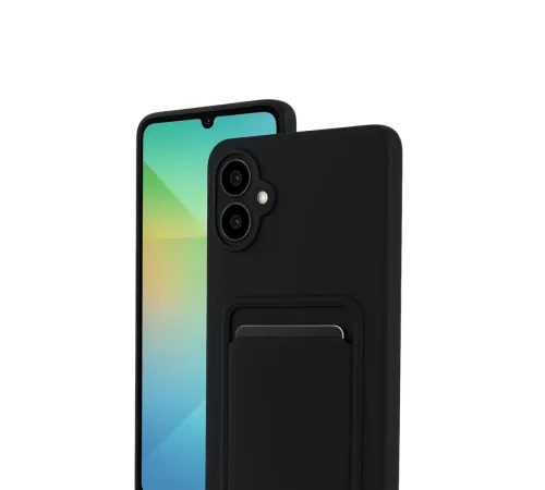 Samsung Galaxy A07 4G Kelvin Kartvizitli Silikon - Siyah