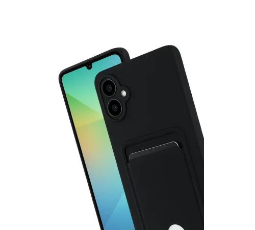 Samsung Galaxy A07 4G Kelvin Kartvizitli Silikon - Siyah
