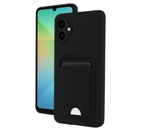 Samsung Galaxy A07 4G Kelvin Kartvizitli Silikon - Siyah