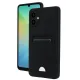 Samsung Galaxy A07 4G Kelvin Kartvizitli Silikon - Siyah