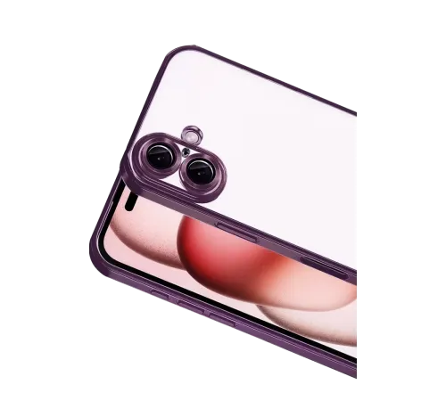 Apple iPhone 17 Lensli Silikon - Açık Mor