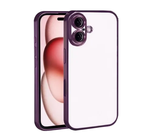 Apple iPhone 17 Lensli Silikon - Açık Mor