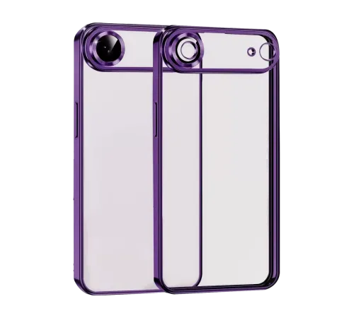 Apple iPhone 17 Air Lensli Silikon - Açık Mor