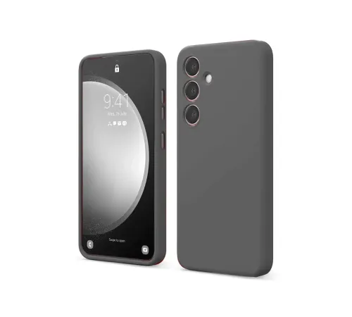 Samsung Galaxy S24 FE Kılıf First Silikon - Gri