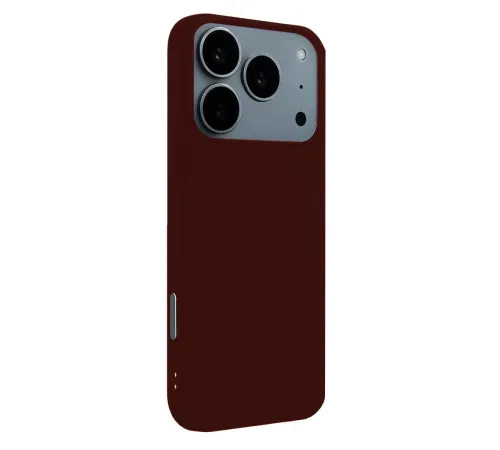 Apple iPhone 17 Pro Nano içi Kadife Silikon - Bordo