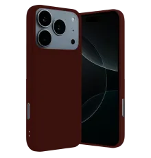 Apple iPhone 17 Pro Nano içi Kadife Silikon - Bordo