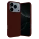 Apple iPhone 17 Pro Nano içi Kadife Silikon - Bordo
