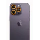 Apple iPhone 12 Pro Neon Fosforlu Kamera Lens - Sarı