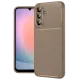 Samsung Galaxy A56 Kılıf Auto Focus Karbon Kapak - Kahverengi