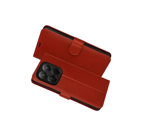 Xiaomi Mi 15T Trend S Plus Kapaklı Kılıf - Kırmızı