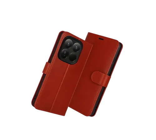 Xiaomi Mi 15T Trend S Plus Kapaklı Kılıf - Kırmızı