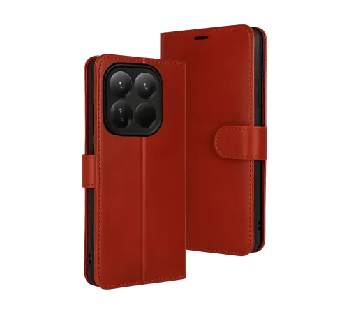Xiaomi Mi 15T Trend S Plus Kapaklı Kılıf - Kırmızı
