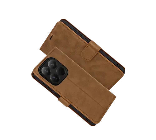 Xiaomi Mi 15T Trend S Plus Kapaklı Kılıf - Taba