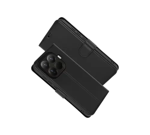 Xiaomi Mi 15T Pro Trend S Plus Kapaklı Kılıf - Siyah