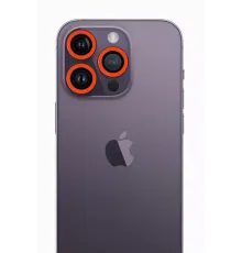 Apple iPhone 12 Pro Neon Fosforlu Kamera Lens - Turuncu