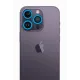 Apple iPhone 12 Pro Max Neon Fosforlu Kamera Lens - Mavi