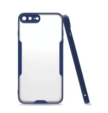 Apple iPhone 7 Plus Kılıf Platin Silikon - Lacivert