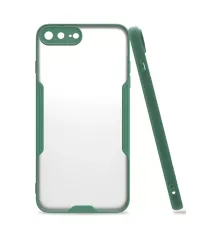 Apple iPhone 7 Plus Kılıf Platin Silikon - Yeşil