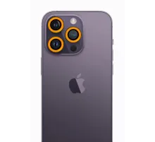 Apple iPhone 12 Pro Max Neon Fosforlu Kamera Lens - Sarı
