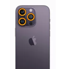 Apple iPhone 12 Pro Max Neon Fosforlu Kamera Lens - Sarı