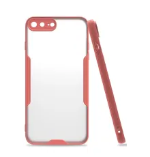 Apple iPhone 7 Plus Kılıf Platin Silikon - Pembe