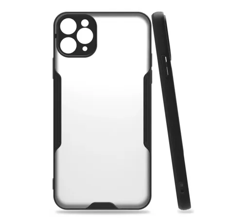 Apple iPhone 11 Pro Kılıf Platin Silikon - Siyah