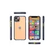 Apple iPhone 13 Mini Kılıf Miami Şeffaf Silikon - Lacivert