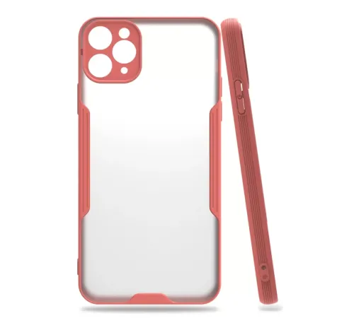 Apple iPhone 11 Pro Kılıf Platin Silikon - Pembe