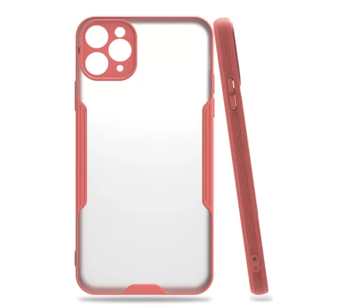Apple iPhone 11 Pro Kılıf Platin Silikon - Pembe
