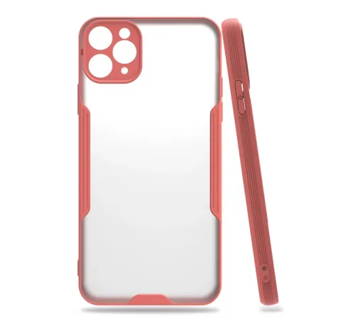 Apple iPhone 11 Pro Kılıf Platin Silikon - Pembe