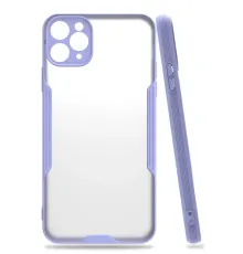 Apple iPhone 11 Pro Kılıf Platin Silikon - Lila