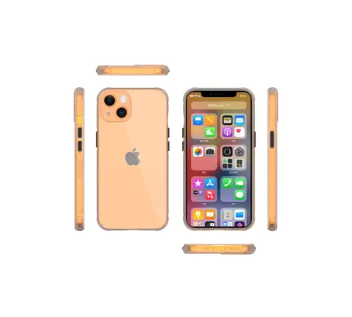 Apple iPhone 13 Mini Kılıf Miami Şeffaf Silikon - Şeffaf