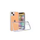 Apple iPhone 13 Mini Kılıf Miami Şeffaf Silikon - Lila
