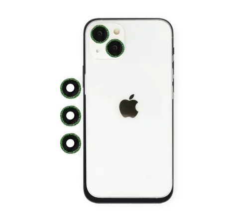 Apple iPhone 14 Shine Kamera Lens - Yeşil