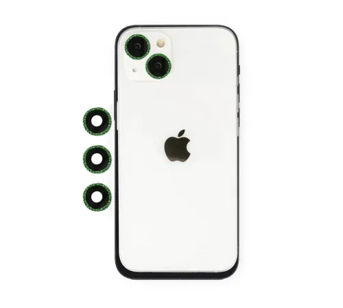 Apple iPhone 14 Shine Kamera Lens - Yeşil