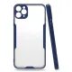 Apple iPhone 11 Pro Max Kılıf Platin Silikon - Lacivert