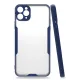 Apple iPhone 11 Pro Max Kılıf Platin Silikon - Lacivert