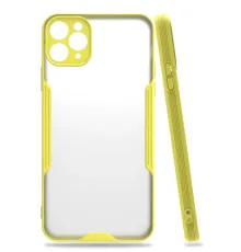 Apple iPhone 11 Pro Max Kılıf Platin Silikon - Sarı