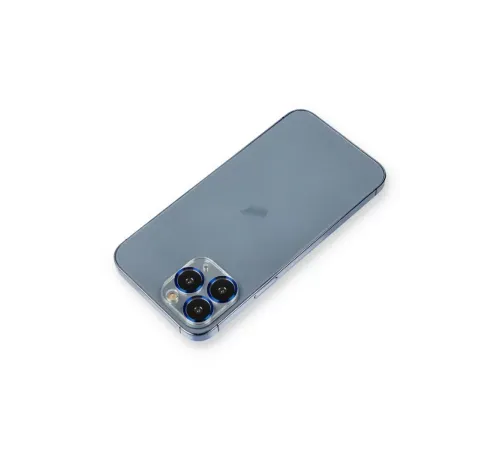 Apple iPhone 11 Pro Max Metal Kamera Lens Koruma Cam - Mavi