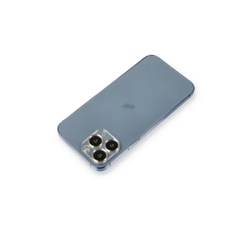 Apple iPhone 11 Pro Max Metal Kamera Lens Koruma Cam - Gold