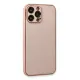 Apple iPhone 13 Pro Kılıf Coco Deri Silikon Kapak - Pembe