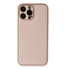 Apple iPhone 13 Pro Kılıf Coco Deri Silikon Kapak - Pembe