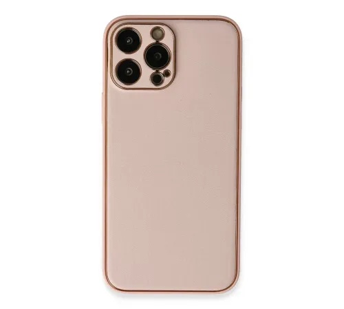 Apple iPhone 13 Pro Kılıf Coco Deri Silikon Kapak - Pembe