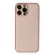 Apple iPhone 13 Pro Kılıf Coco Deri Silikon Kapak - Pembe