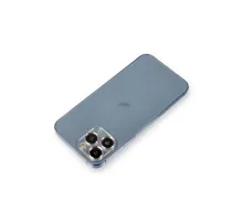 Apple iPhone 11 Pro Max Metal Kamera Lens Koruma Cam - Mor