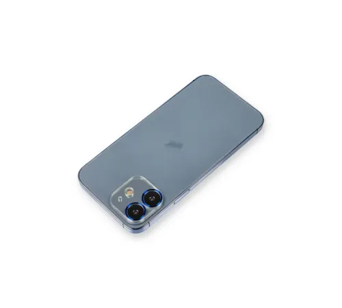 Apple iPhone 12 Metal Kamera Lens Koruma Cam - Mavi